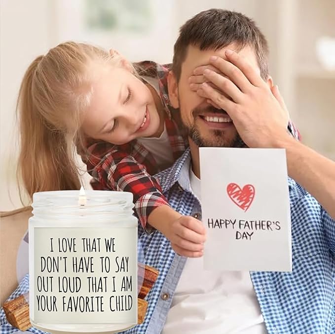 Vanilla Scented Soy Candles - Long Lasting Gifts for Dad, Mom & More