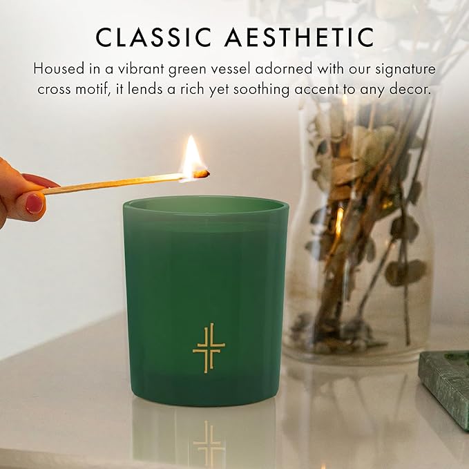 SAINT X Ali Landry Sacrament Scented Candle - Cashmere & Lilies Soy Coconut Aromatherapy Candle - Long-Lasting 80-Hour Burn Time - Decorative, Relaxing, Fragrant Home Decor & Gift