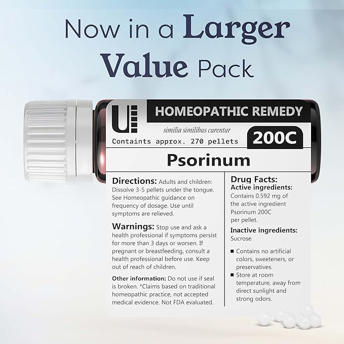 Psorinum 200C Homeopathic Remedy, 270 Pellets