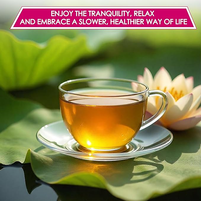 NHAT ANH FARM - Premium Lotus Leaf Tea Bags, 40 Teabags, 100% Natural, Hand-Selected Lotus Leaf Tea Bags, No Additives, Sugar-Free,Caffeine-Free. Good For Your Health.