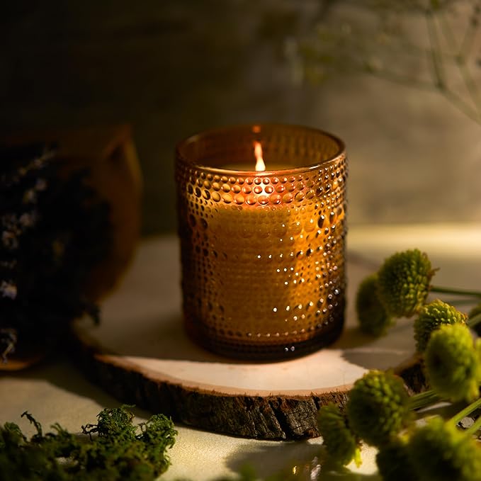 Bluecorn Aromática Scented Candle, The Woodsy Fragrance with Cedar, Balsam & Resinous Woods, Vegan Coconut Wax Candle, Long Lasting Candle for Home Decor, Gifts for Women & Men, American Made, 11 Oz