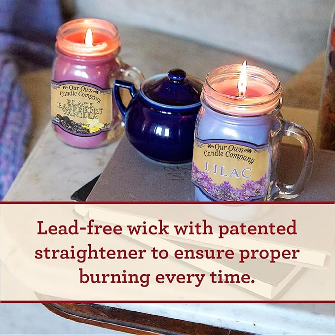 Our Own Candle Company Lovespell Scented 13 Ounce Mason Jar Candle