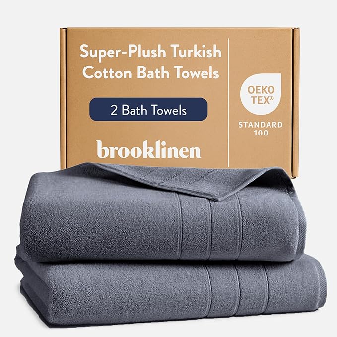 Brooklinen Super-Plush Bath Towels (Slate)