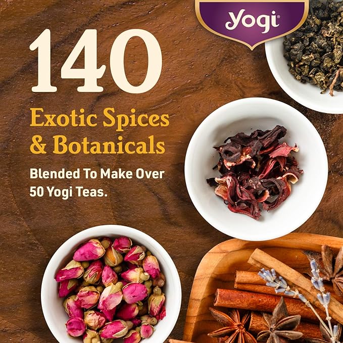 Yogi Tea Mango Ginger Tea - 16 Tea Bags per Pack (6 Packs) - Organic Ginger Root Tea to Support Healthy Digestion - Contains Antioxidants - Includes Cinnamon Bark, Rooibos Leaf, Mango Flavor & More