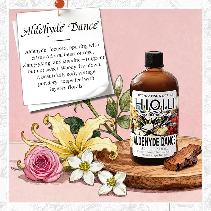 HIQILI Aldehyde Dance Fragrance Oil for Making Candle, Scented Home Decor, Room Spray, Skin & Body, Essential Oil Diffuser - 5.07 Fl Oz