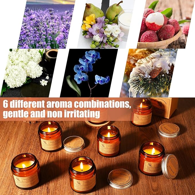 MTLEE 36 Pcs Scented Candles for Home Bulk Jar Candles Gift Set for Women Long Lasting Aromatherapy Candle for Birthday Teacher Thanksgiving Anniversary(Simple Style)