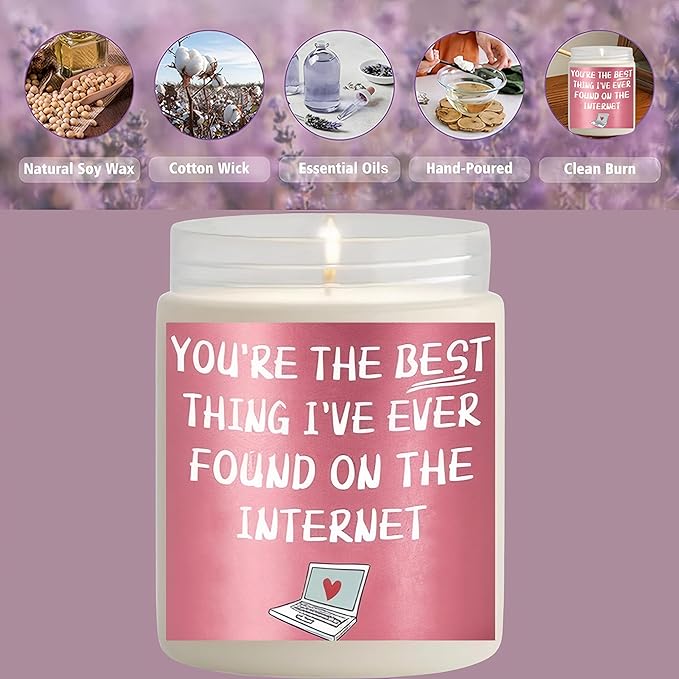Valentines Day Gifts for Her,Christmas Stocking Stuffers,Birthday Gifts,Scented Candles Friendship Gifts for Women,Funny Romantic Naughty Gifts for Her Funny Gifts Ideas for Girlfriend
