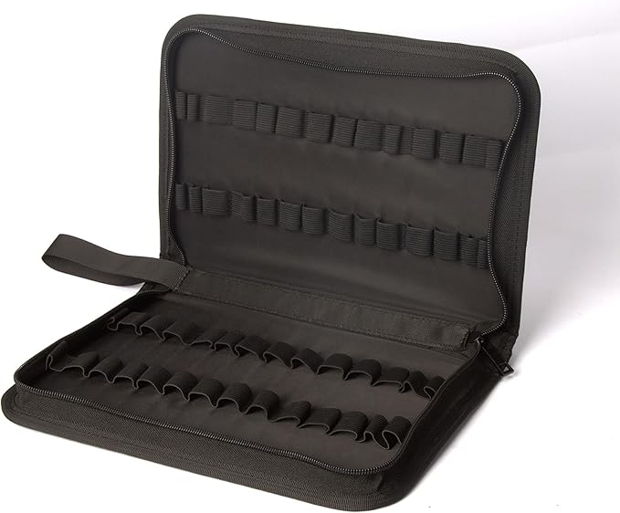 Homeopathy Storage, Large Homeopathy Supplies Organizer for 56 Tubes; Homeopathic Remedies Organizer Bag,Black Zipper/Nylon Material/Water-Resistant