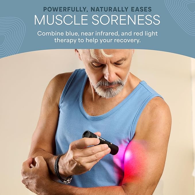 Lifepro Infrared & Red Light Therapy for Body Joints & Muscles Wellness Support, Portable Red Light Therapy Device, Near Infrared Light Therapy for Body & Face - Use 3 wavelengths