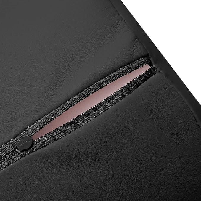 Saloniture 3/4 Round Massage Table Bolster Pillow Pad - 26 x 6 x 4-1/2 Inch - Black