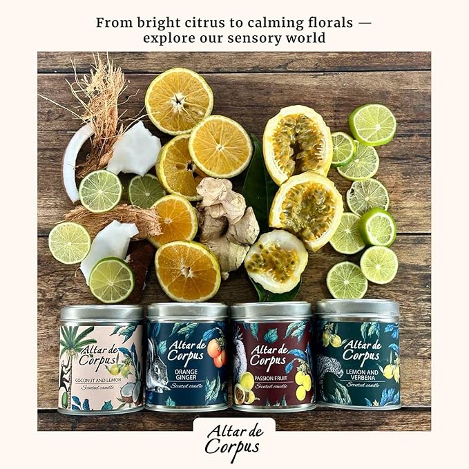 14 Oz Strong Scented Candles Long Lasting – Coconut Lemon Candle - High End Luxury Candles for Home - Cute Candles for Women - Soy Wax Premium Blend - Decorative Candle for Men Gifts