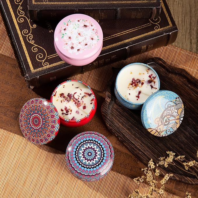 Scented Candles Gift Set for Women – 4 Pack Soy Wax Candles with Essential Oils – All Natural Non Toxic Candle Gift for Women for Relaxation & Stress Relief, Candles for Home Scented & Aromatherapy