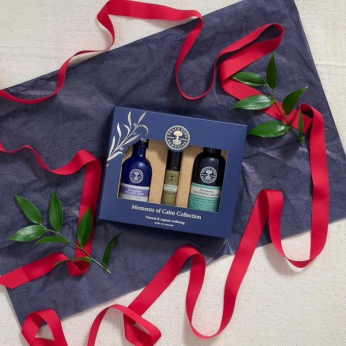Neal's Yard Remedies Moments of Calm Collection, Gift Set for Relaxation & Self Care, Vegan & Cruelty-Free, Pack of 3