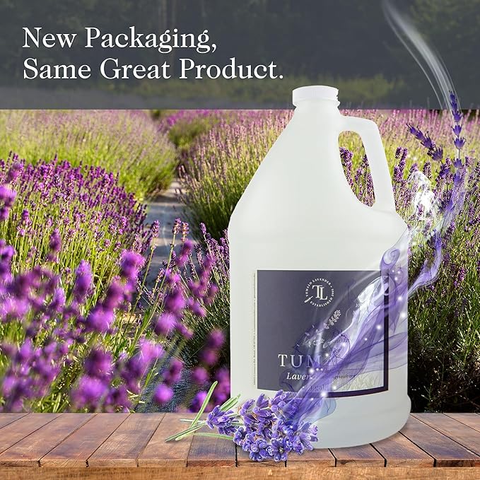 Organic Water Hydrosol Lavender Spray - Floral Water for Skincare, Aromatherapy, Stress Relief & Relaxation, Natural Facial Toner, Body Mist, Room & Linen Spray, Made in USA - 1 Gallon