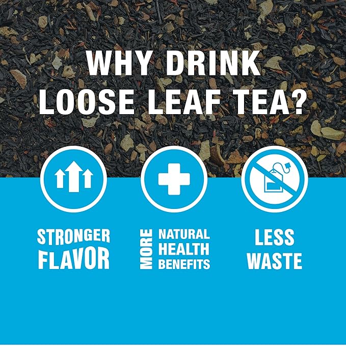 Tiesta Tea - Orange Spice Tea, Loose Leaf, Cinnamon Orange Black Tea, Premium High Caffeine Tea Blend, Make Hot or Iced & Up to 50 Cups, 5 oz Refillable Tin