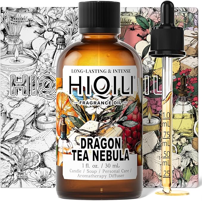 HIQILI Dragon Tea Nebula Fragrance Oil for DIY, Hotel Scents for Essential Oil Diffuser, A Clean Yulong Tea Aroma - 1 Fl Oz