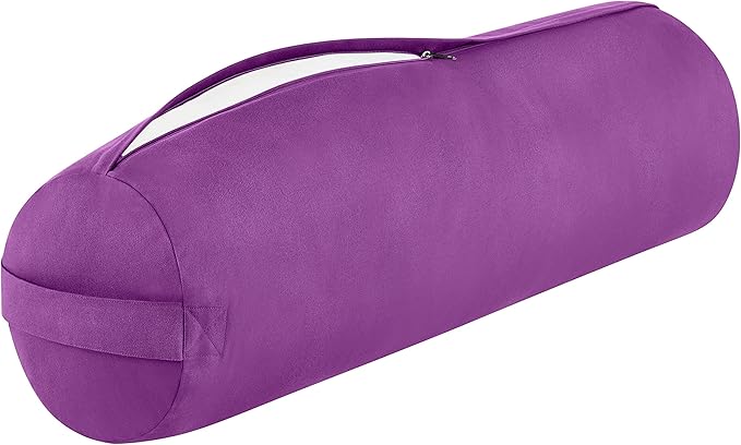 Retrospec Retrospec Sequoia Yoga Bolster Pillow - Meditation Cushion for Yoga Practices - Includes Machine Washable 100% Cotton Cover & Durable Carry Handle