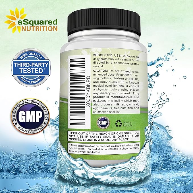 aSquared Nutrition Natural Korean Panax Ginseng (1000mg Max Strength)-90 Capsules Root Extract Complex (Red & White), High Dosage Ginsenosides in Seeds, Asian Powder Supplement,Tablet Pills for Energy