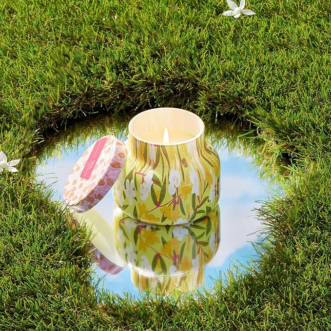 Capri Blue Scented Candles - Pattern Play Glass Jar Candles - Long Lasting Soy Wax Blend - Luxury Home Decor - Notes of Orchid, Jasmine, Gardenia & Floral Musk - Gifts for Women (Aloha Orchid, 8 oz)