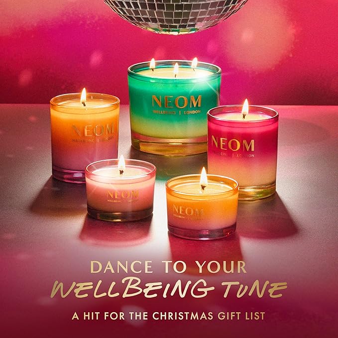 NEOM Perfect Peace Travel Size Candle | Myrrh, Fir & Lime Peel I Pure Essential Oils I 100% Naturally derived Wax I Hand Finished I Relieve Tension