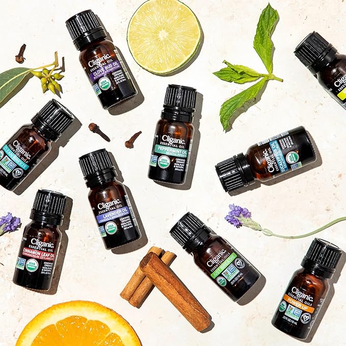 Cliganic Organic Lemon Tea Tree Essential Oil, 100% Pure Natural for Aromatherapy | Non-GMO Verified