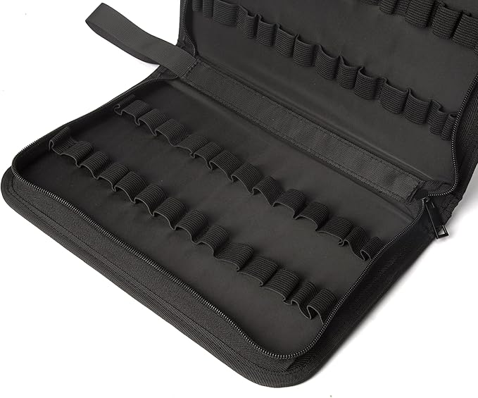 Homeopathy Storage, Large Homeopathy Supplies Organizer for 56 Tubes; Homeopathic Remedies Organizer Bag,Black Zipper/Nylon Material/Water-Resistant