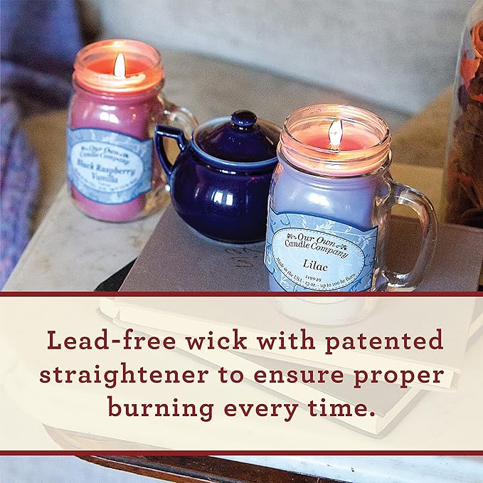Our Own Candle Company, Banana Split Scented Mason Jar Candle, 100 Hour Burn Time, 13 Ounces