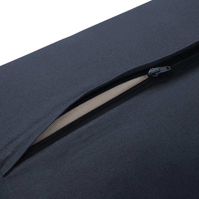 Node Fitness Yoga Meditation Cushion, 25" x 12" Rectangular Bolster with Organic Cotton Cover