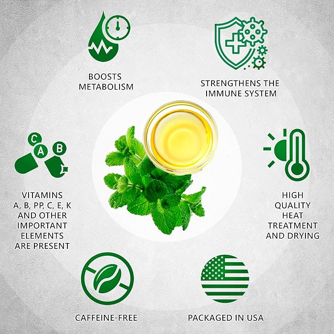 TeaDreamTea Peppermint Tea - Mint Tea Bags - Alleviates Digestive Discomfort | Herbal Tea - Aromatic & Caffeine Free - Bulk (300 Teabags)