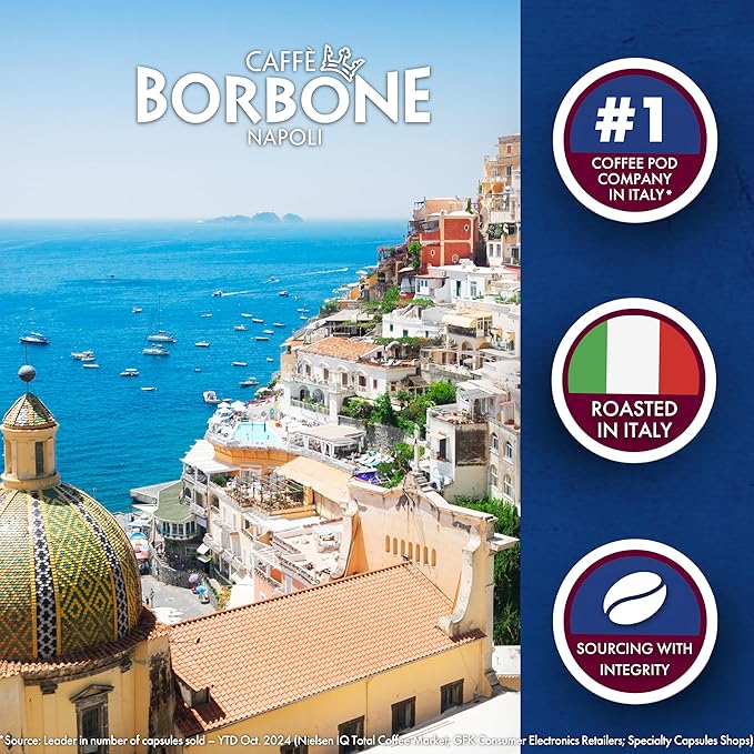 Caffè Borbone Variety Pack Coffee Pods (60 Count) – House, Breakfast & Italian Roast Blends for a Smooth, Bold & Balanced Brew – Single Serve Coffee Pods Compatible with K-Cup Brewers