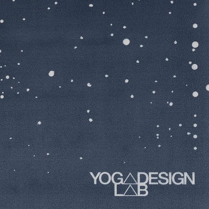 YOGA DESIGN LAB | The Combo Yoga Mat | 2-in-1 Mat+Towel | Eco Luxury | Ideal for Hot Yoga, Power, Bikram, Ashtanga, Sweat | Studio Quality | Includes Carrying Strap!