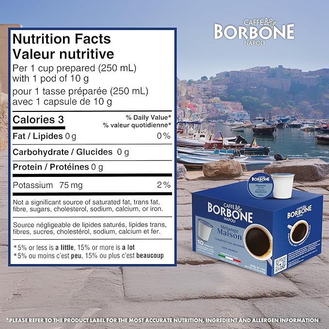 Caffè Borbone House Blend Coffee (60 Count) – Medium Roast, 100% Arabica, Roasted in Italy with Rich and Smooth Taste – Single Serve Coffee Pods Compatible with K-Cup Brewers