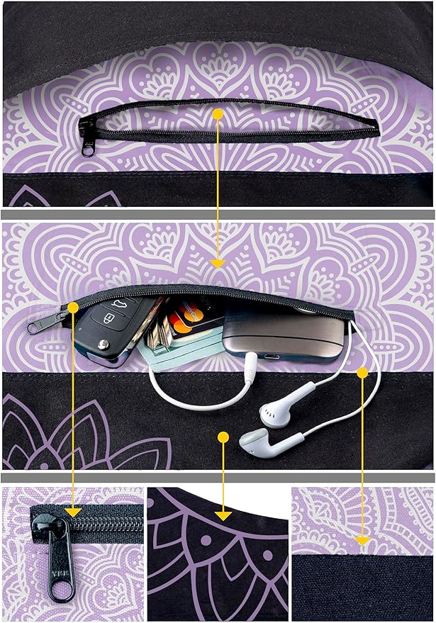 Zenifit Yoga Mat Bag – Versatile Yoga Bag with Mat Straps & Storage Pockets, Holds Yoga & Pilates Mats, Lightweight & Durable