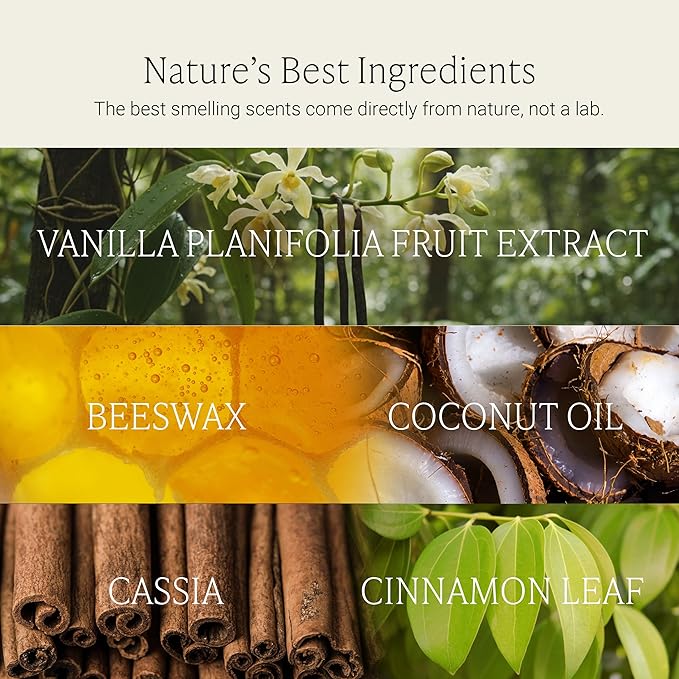 Fontana Candle Co Wood Wick Beeswax Jar Candle, Warm Flannel – Made Safe with Coconut Oil & Pure Essential Oils – 35+ Hrs Clean Burn, Long Lasting and Non-Toxic Candles for Home & Room Decor