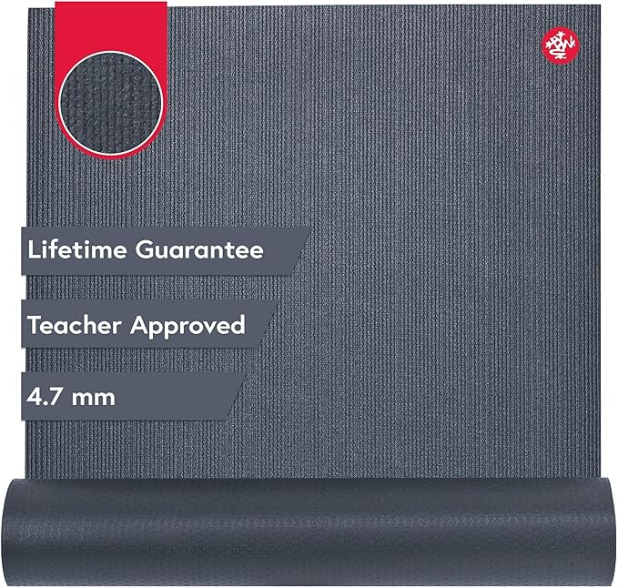 Manduka PROlite Yoga Mat - 4.7mm | Lifetime Durability | Hygienic Construction | Teacher Approved