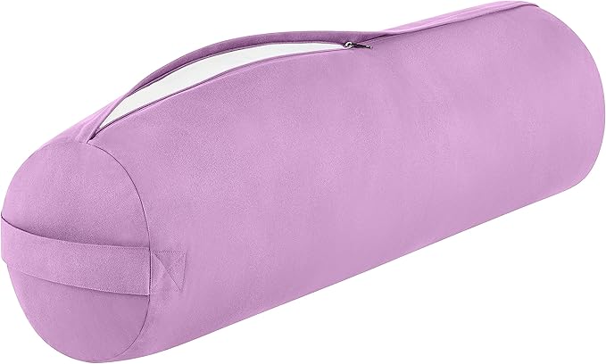Retrospec Retrospec Sequoia Yoga Bolster Pillow - Meditation Cushion for Yoga Practices - Includes Machine Washable 100% Cotton Cover & Durable Carry Handle