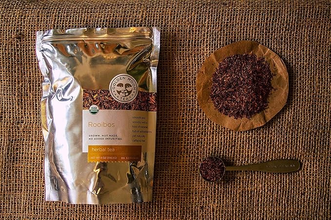 Golden Moon Organic Rooibos (192 Servings) Loose Leaf Long Cut Tea