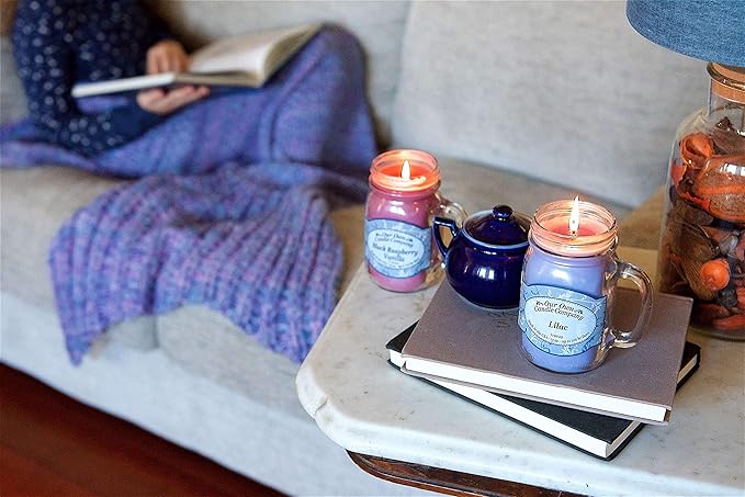 Our Own Candle Company, Peppermint Eucalyptus Scented Mason Jar Candle, 100 Hour Burn Time, 13 Ounces