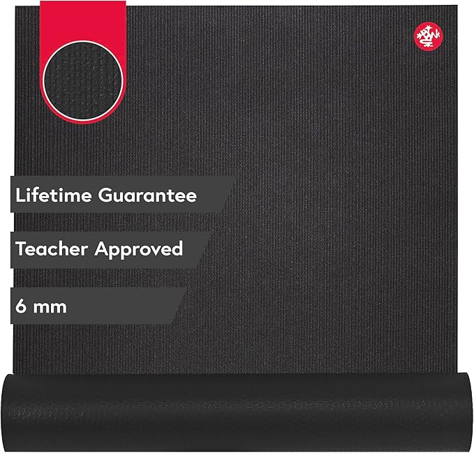 Manduka PRO Yoga Mat - 6mm | Lifetime Durability | Hygienic Construction | Premium Studio Quality | Teacher Approved