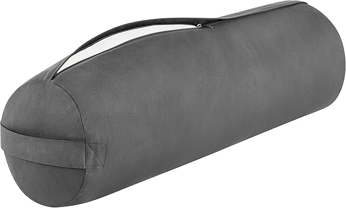 Retrospec Retrospec Sequoia Yoga Bolster Pillow - Meditation Cushion for Yoga Practices - Includes Machine Washable 100% Cotton Cover & Durable Carry Handle